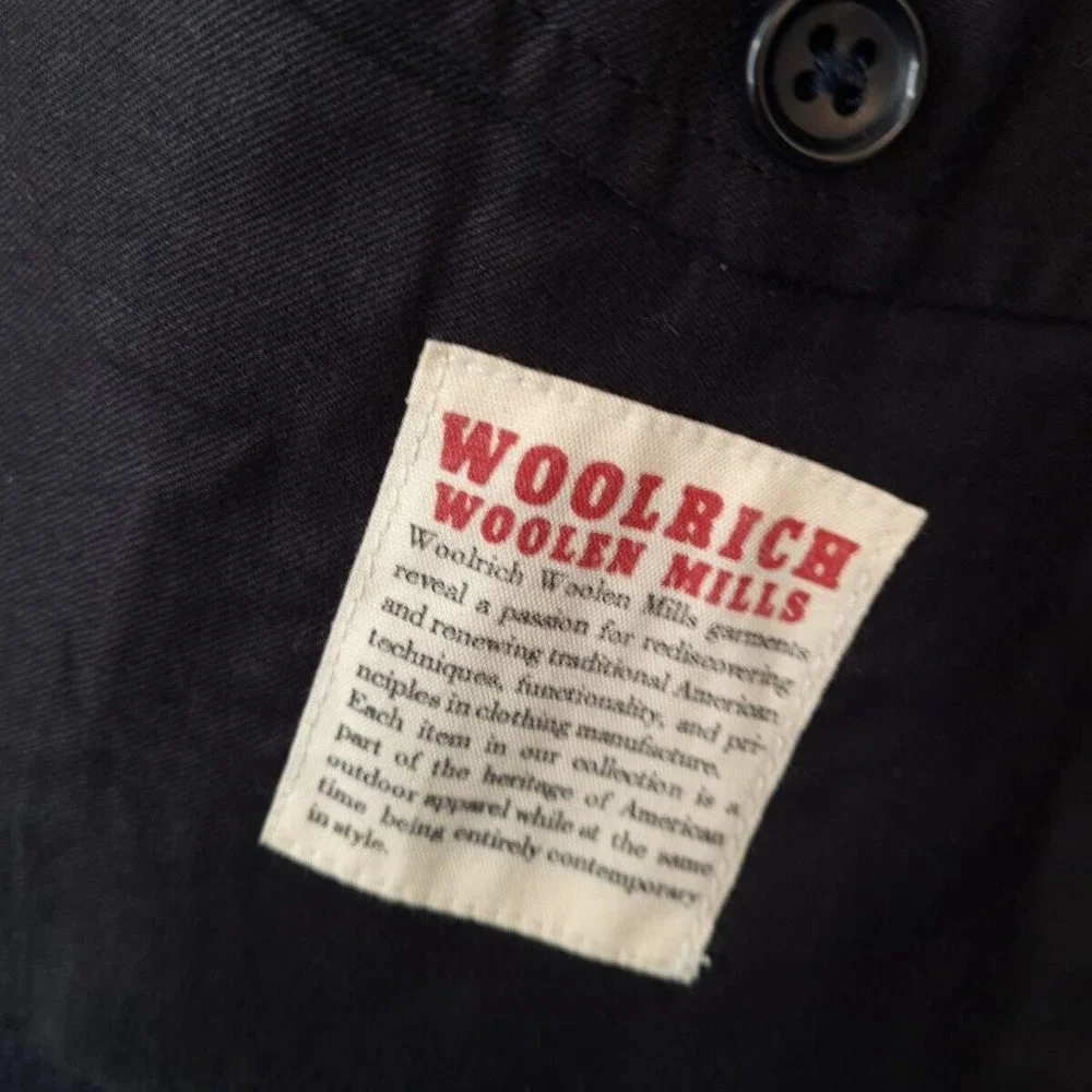 Woolrich Jacket Size Medium Blue Rare Vintage - Picture 4 of 6